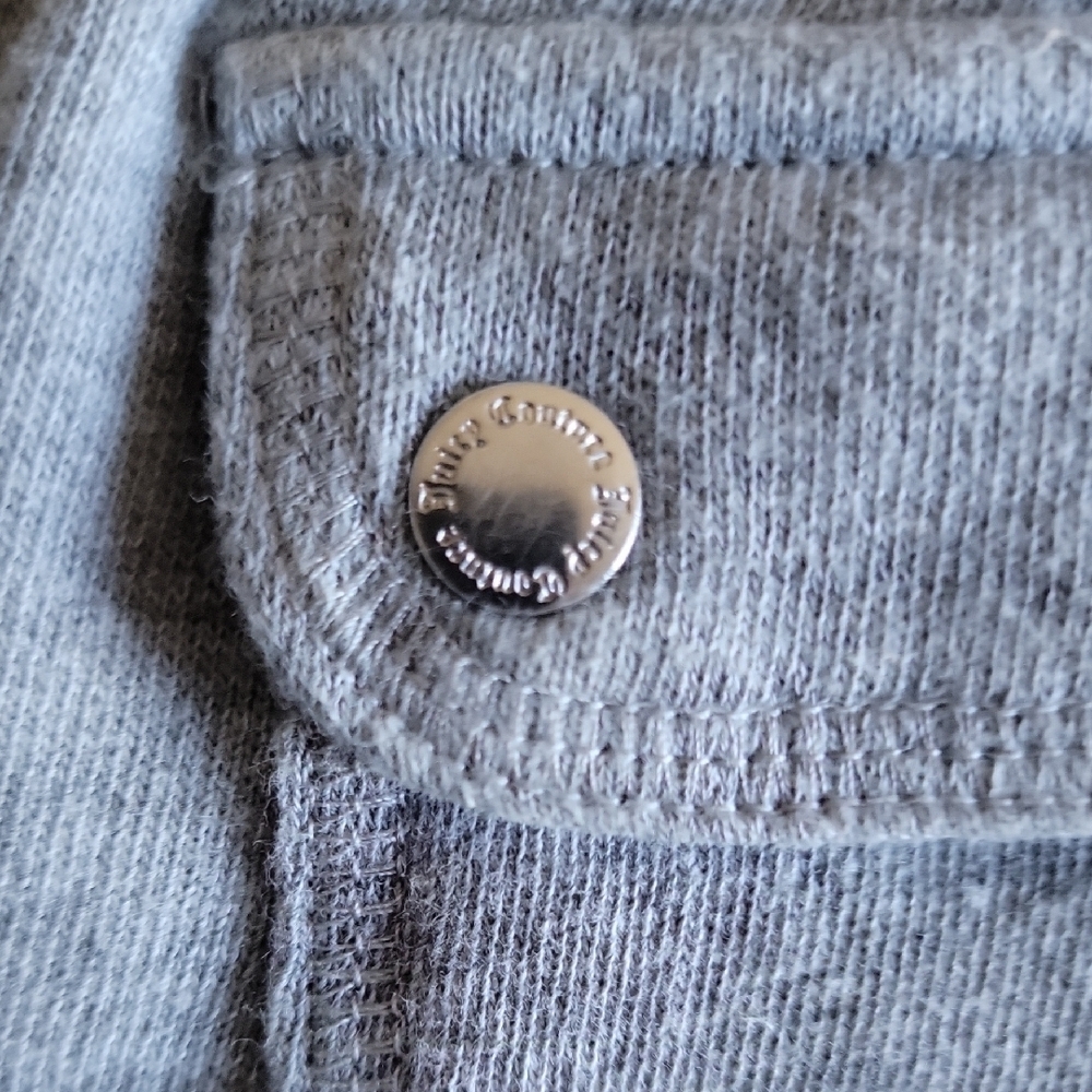 Juicy Couture Gray and White Sweatpants with Tapered Ankles - Picture 5 of 5